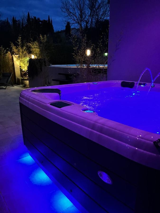 La Suite De Charme Du Mas De La Fontaine De Jonquier Avec Spa Privatif Seguret Exterior photo